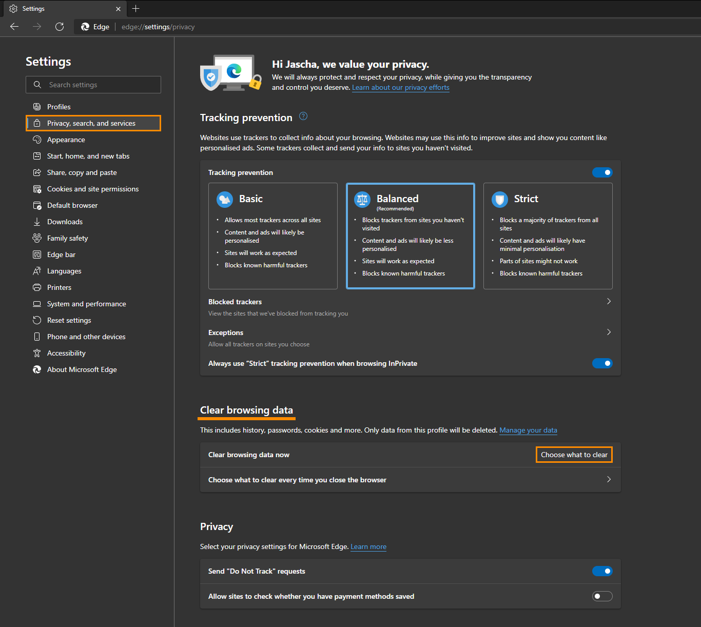 How to clear microsoft Edge cache and cookies 2022