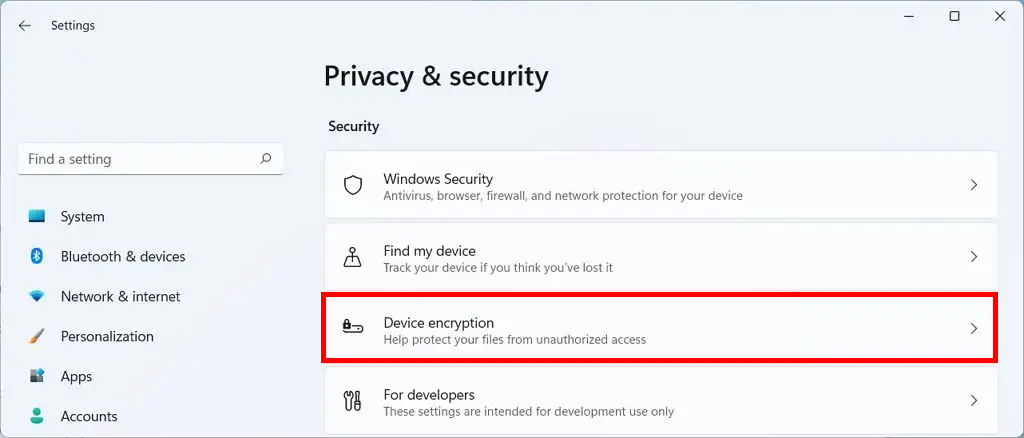 Windows 11 home enable bitlocker encryption