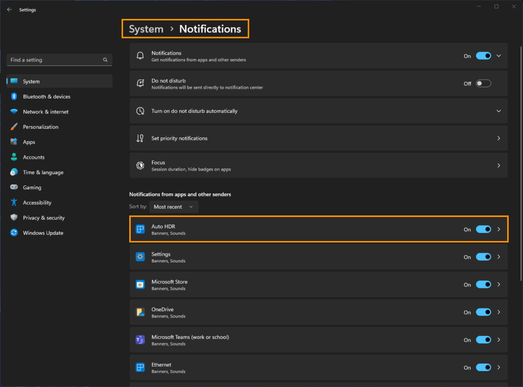 How to Windows 11 Auto HDR enable