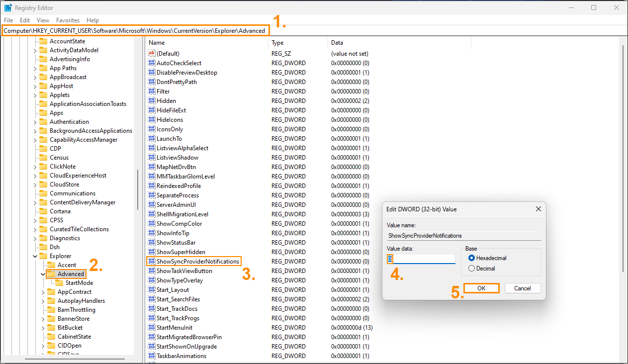 Windows 11 file explorer ads removal