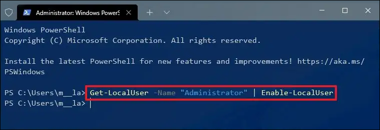 How do you enable the hidden Windows 11 admin account