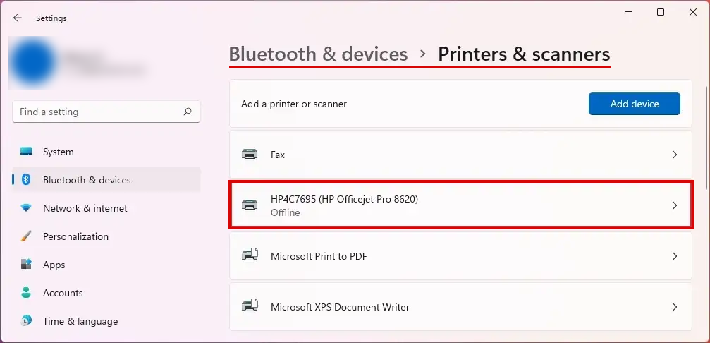 how to unintall a printer fully on windows 11