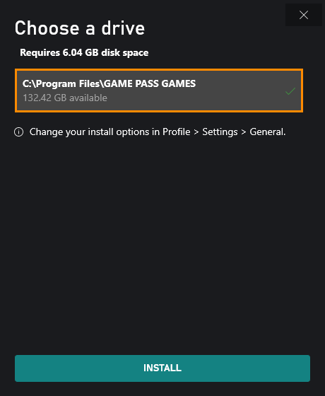 how to move already installed game pass games