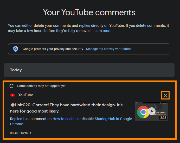 How to delete comment history on youtube cheap