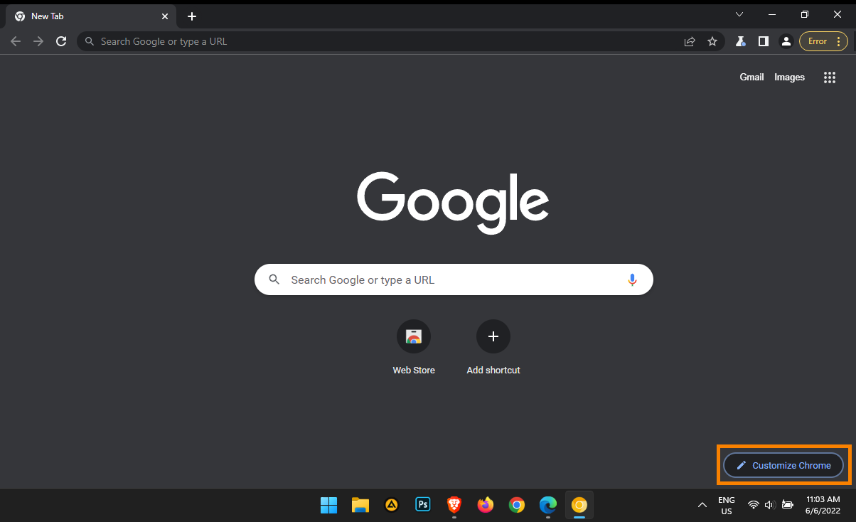 How to remove shortcuts from the Google Chrome New Tab screen.
