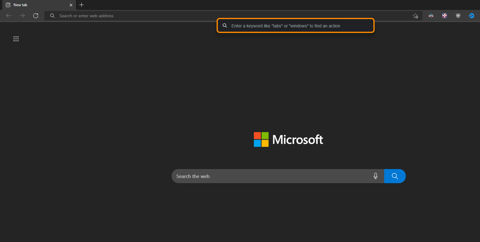 Enable Quick Actions in Microsoft Edge. Enable Quick Commands in Edge