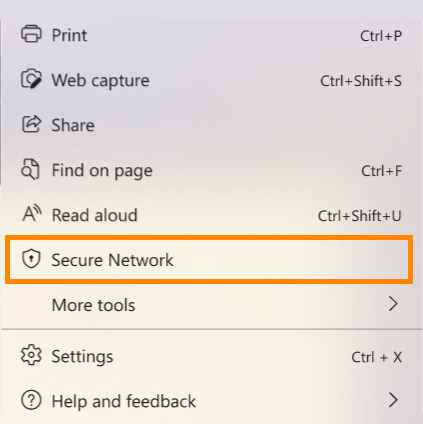 How to use the built-in VPN Secure Network in Microsoft Edge
