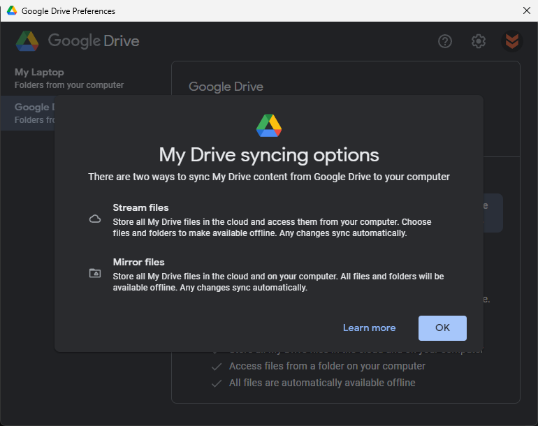 How to add google drive as a drive in file explorer
