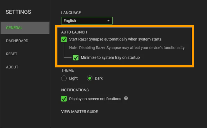 razer synapse auto start not working fix