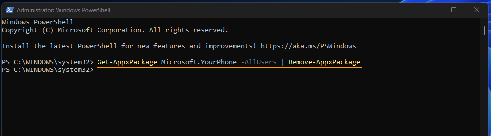 How to uninstall Phone Link on Windows