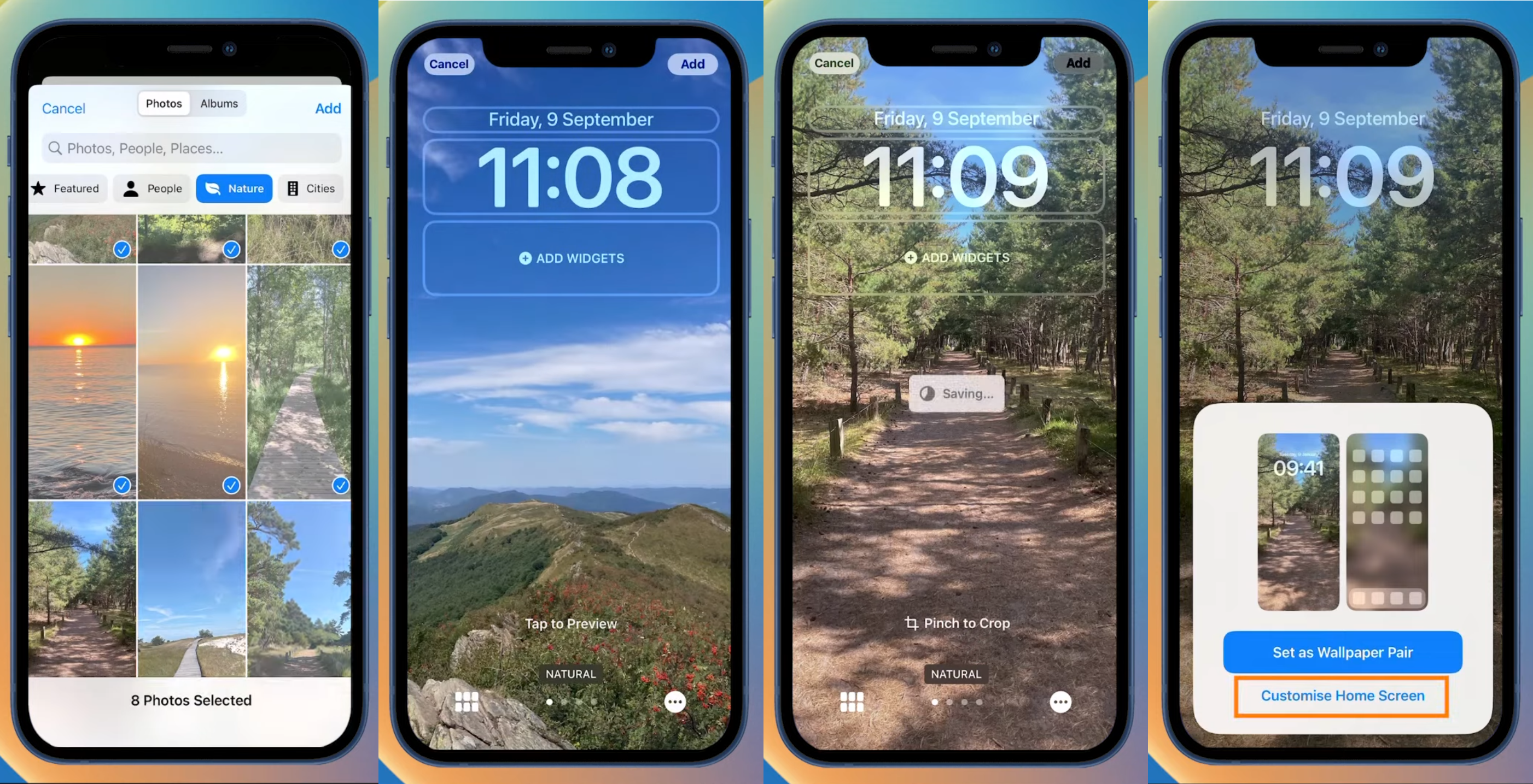 enable Image Shuffle on your iPhone lock screen.