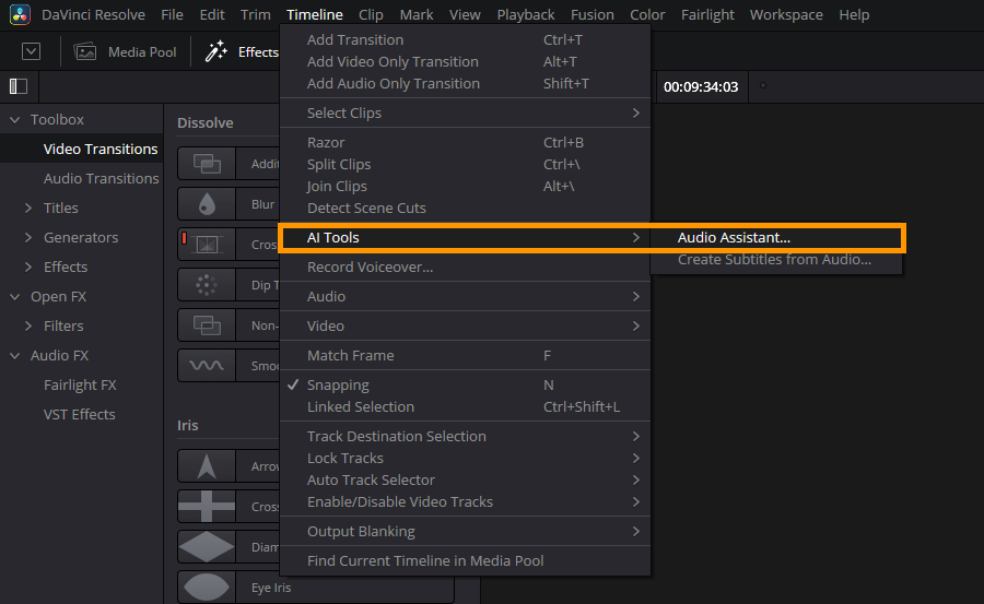 How to Use Audio Assistant in DaVinci Resolve 20