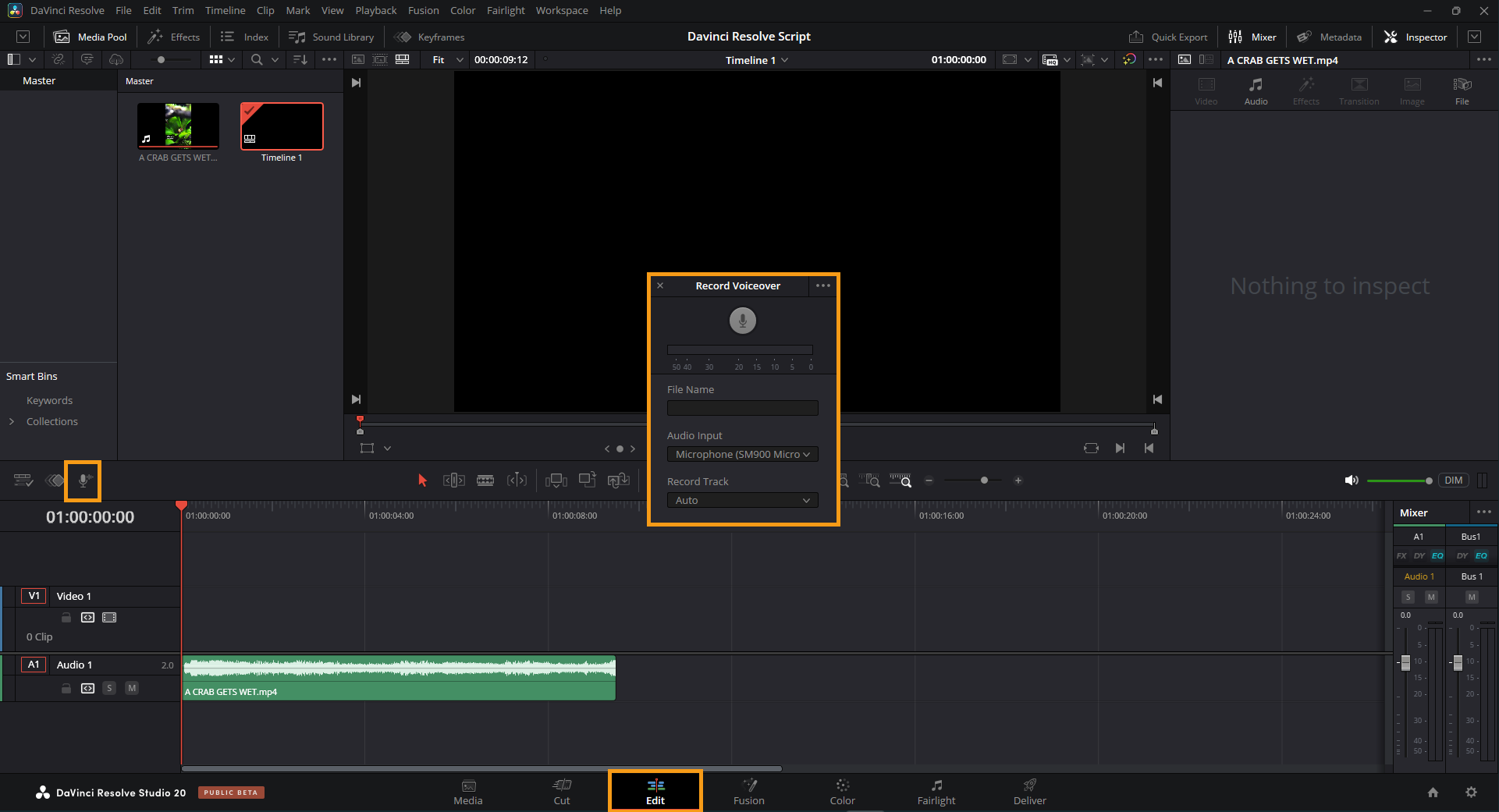 How to Record Voiceovers and Use IntelliScript in DaVinci Resolve 20