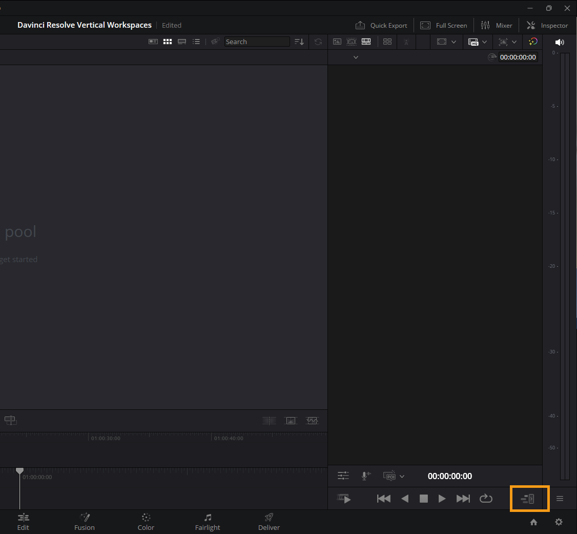 Learn how to use the new Vertical Workspaces feature in DaVinci Resolve 20