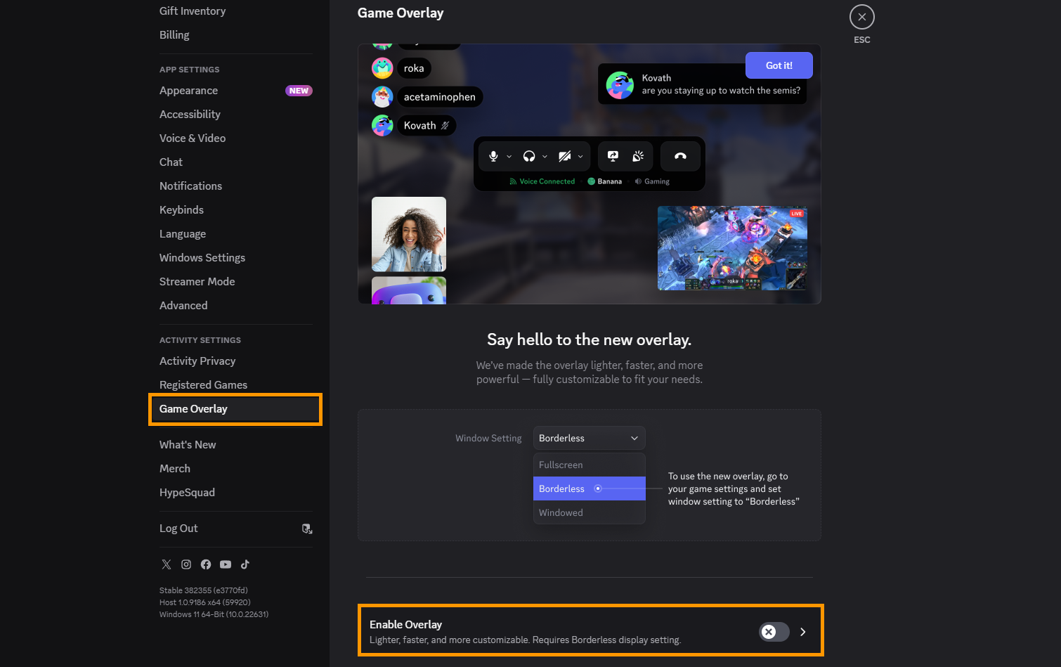 How to Enable and Use the New Discord Overlay
