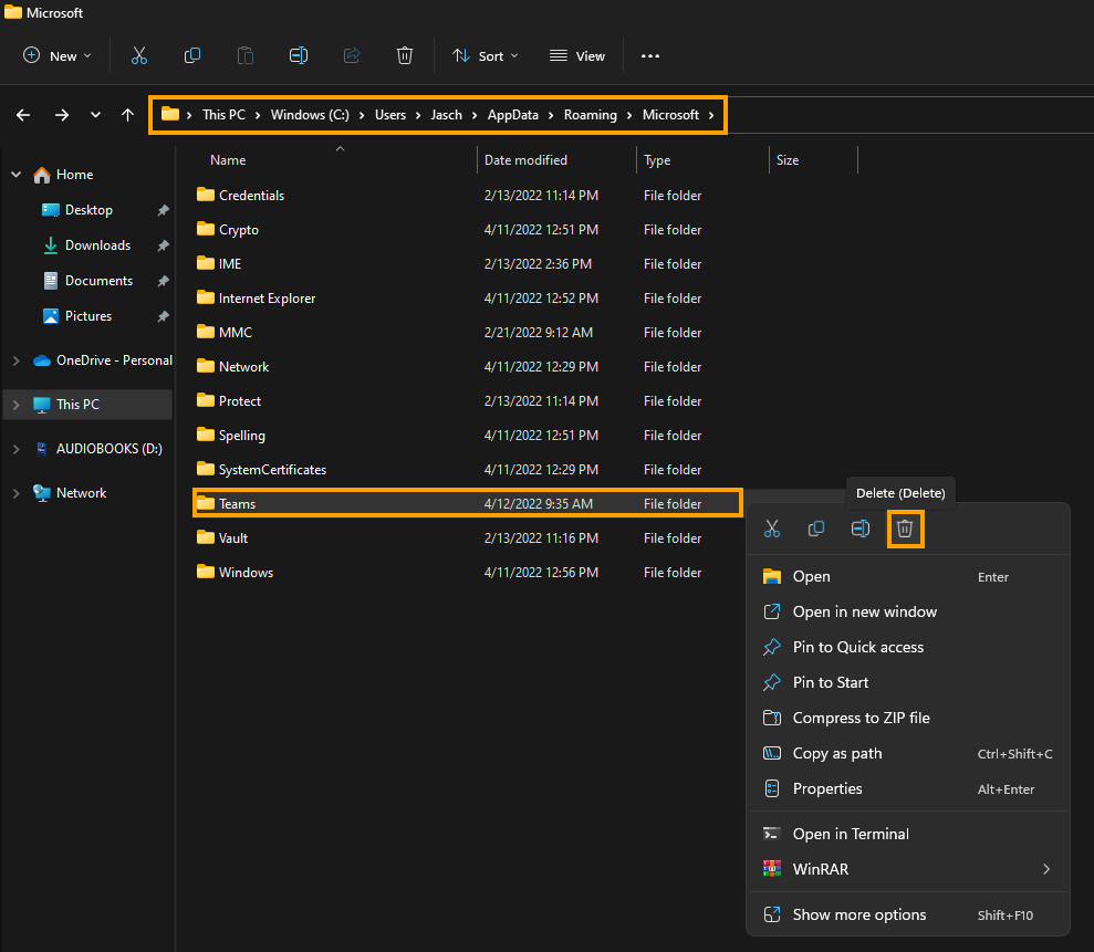 CAA301F7 Teams Error fix