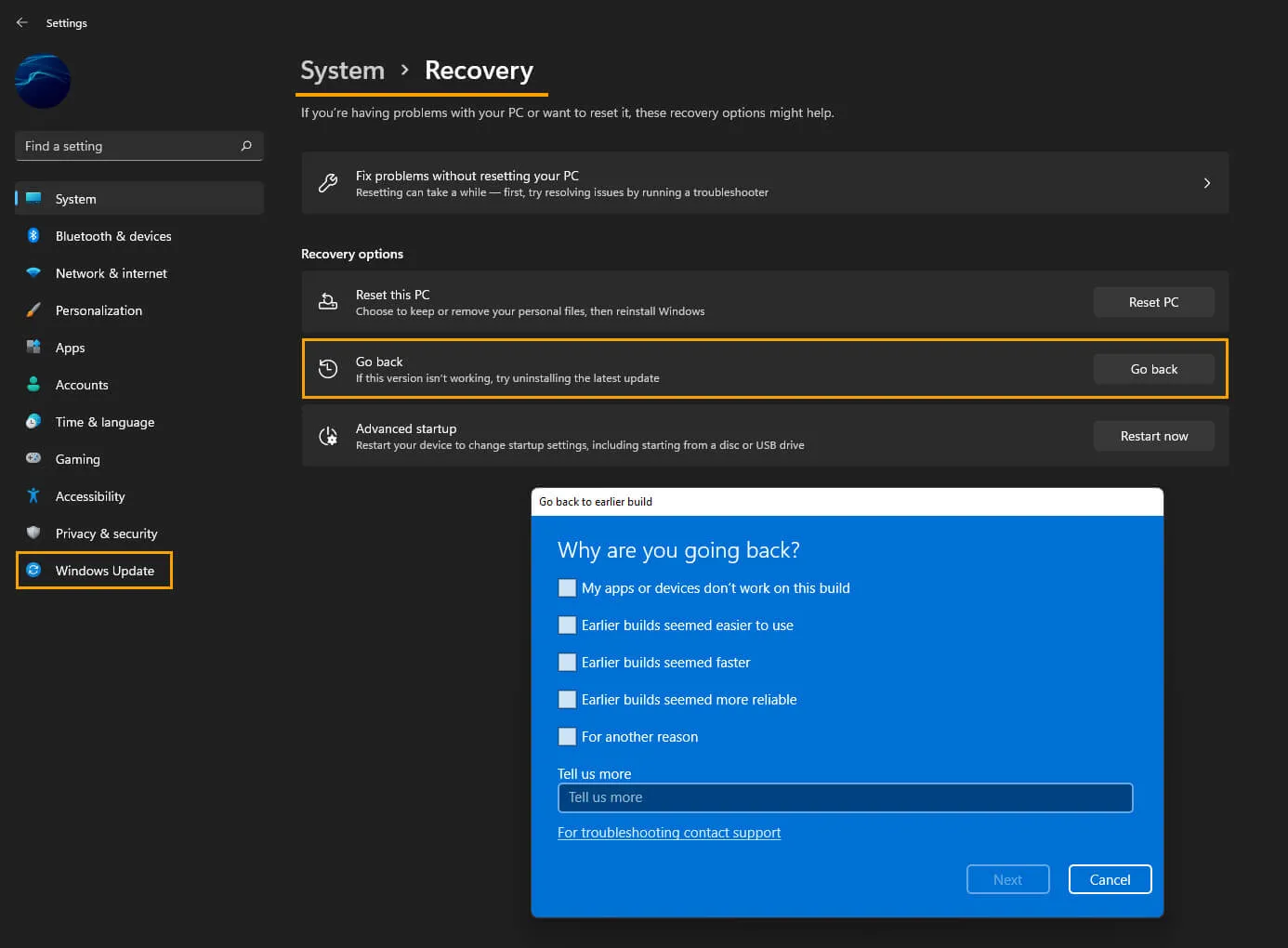 Solution file explorer drop down menus not working