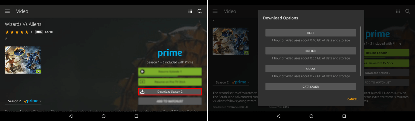 how to download video content from amazon for offline viewing