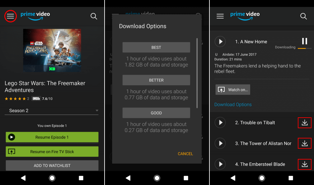 download amazon content for offline viewing