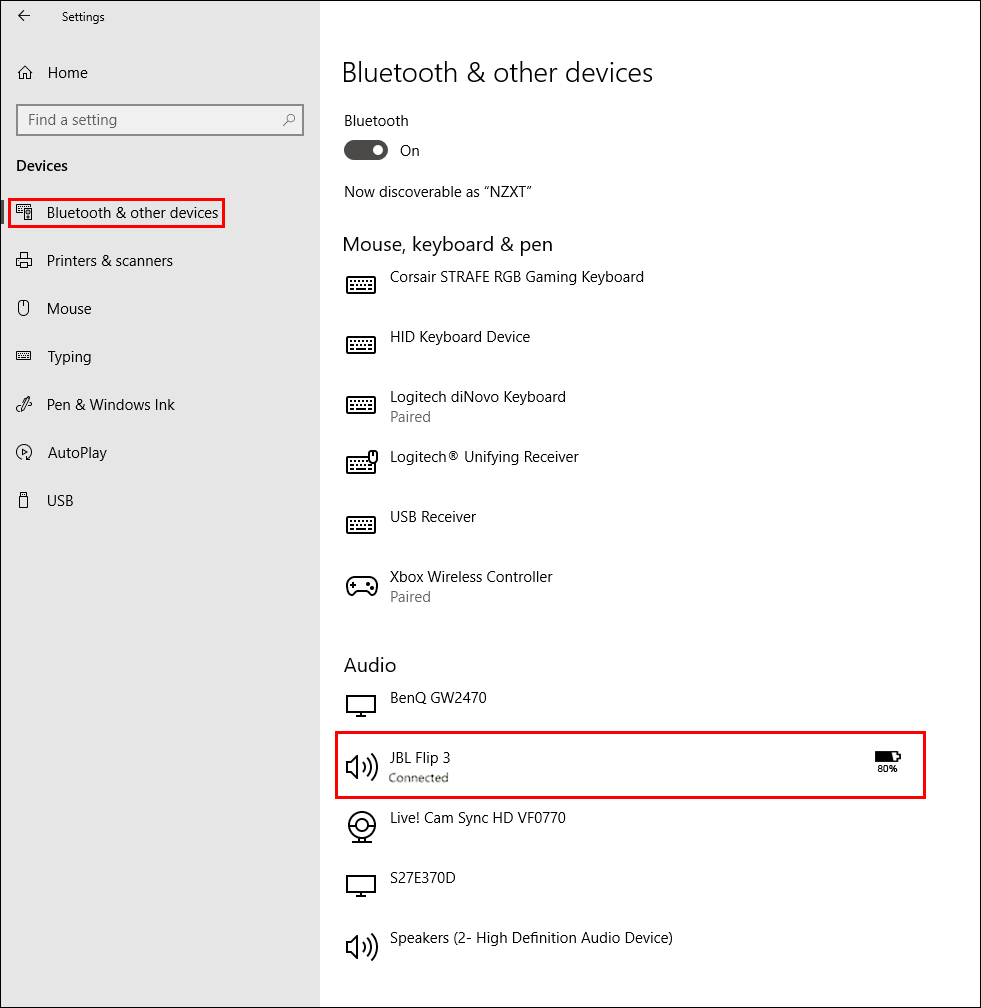 how to check bluetooth device battery levels on windows
