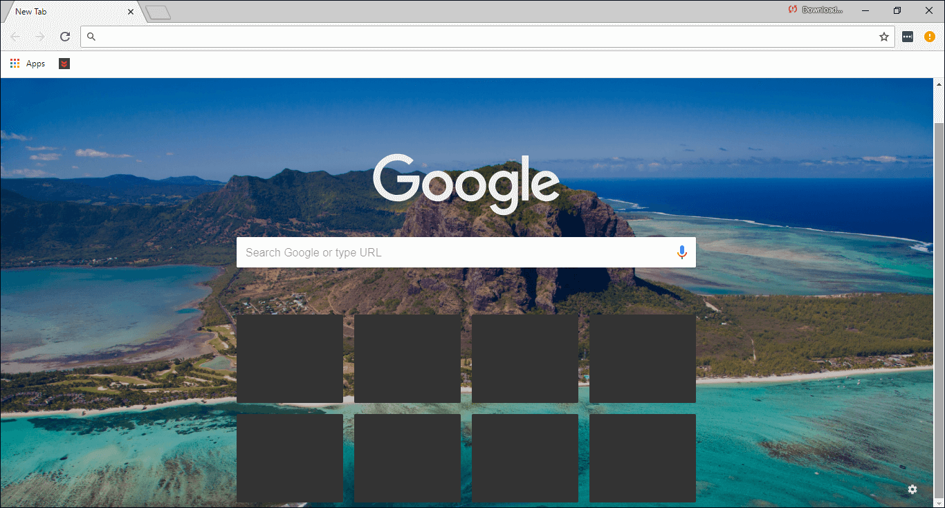 how to set wallpapers in new tabs in chrome