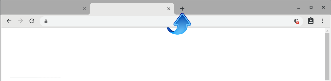 chrome new tab icon location