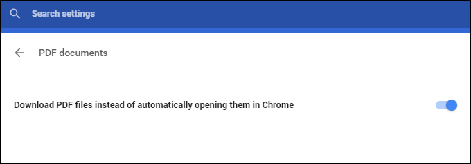 download pdf files instead of opening them chrome