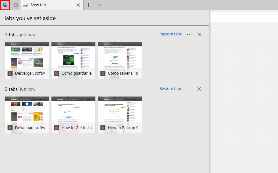 how do you change groupped tab names on edge