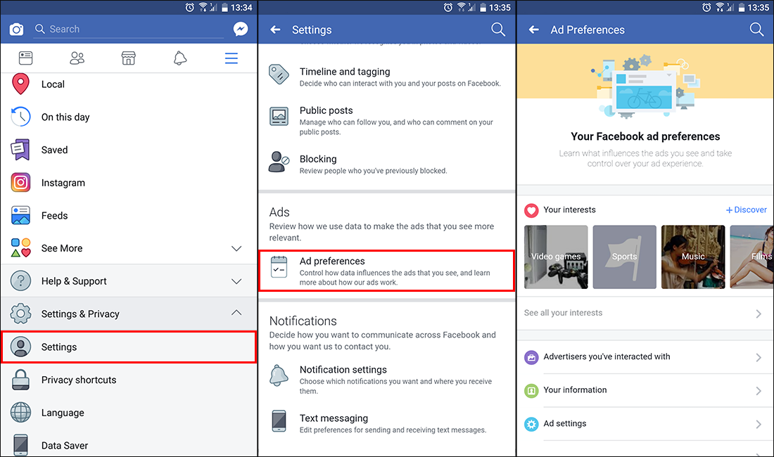 how to find out which advertises have used your data on facebook
