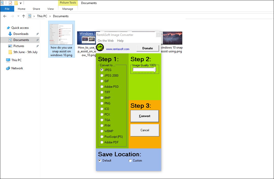 add quick image converter to windows 10 