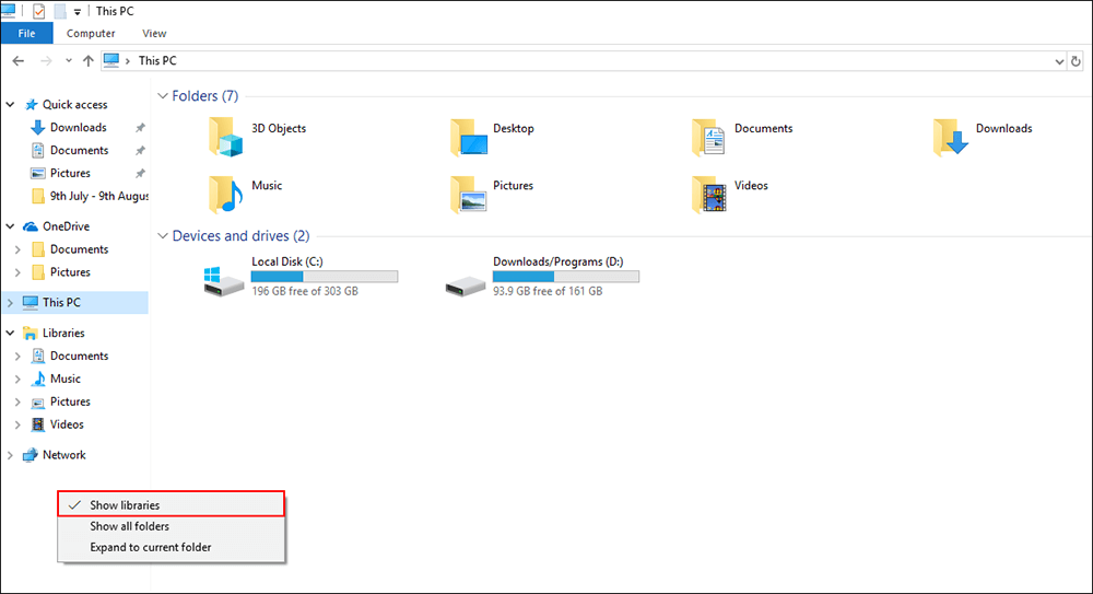 how to change the libraries folder icon