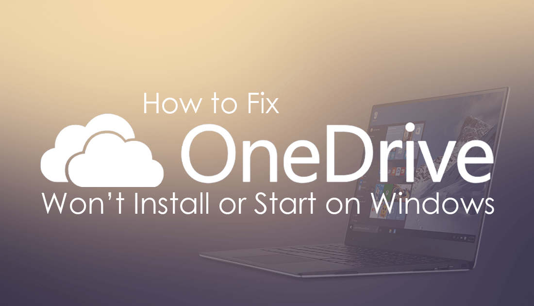 how to fix onedrive not installing on windows 
