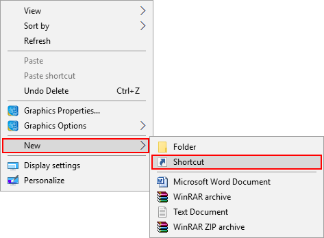 how do you make a new task view shortcut on windows 