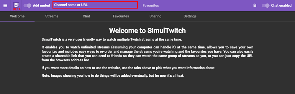 stream mutilple twitch channels from one window