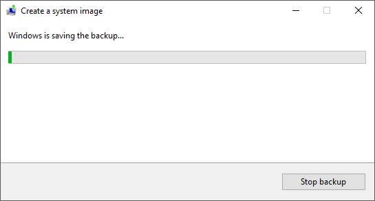 how do you make a backup image of your windows 10 operating system