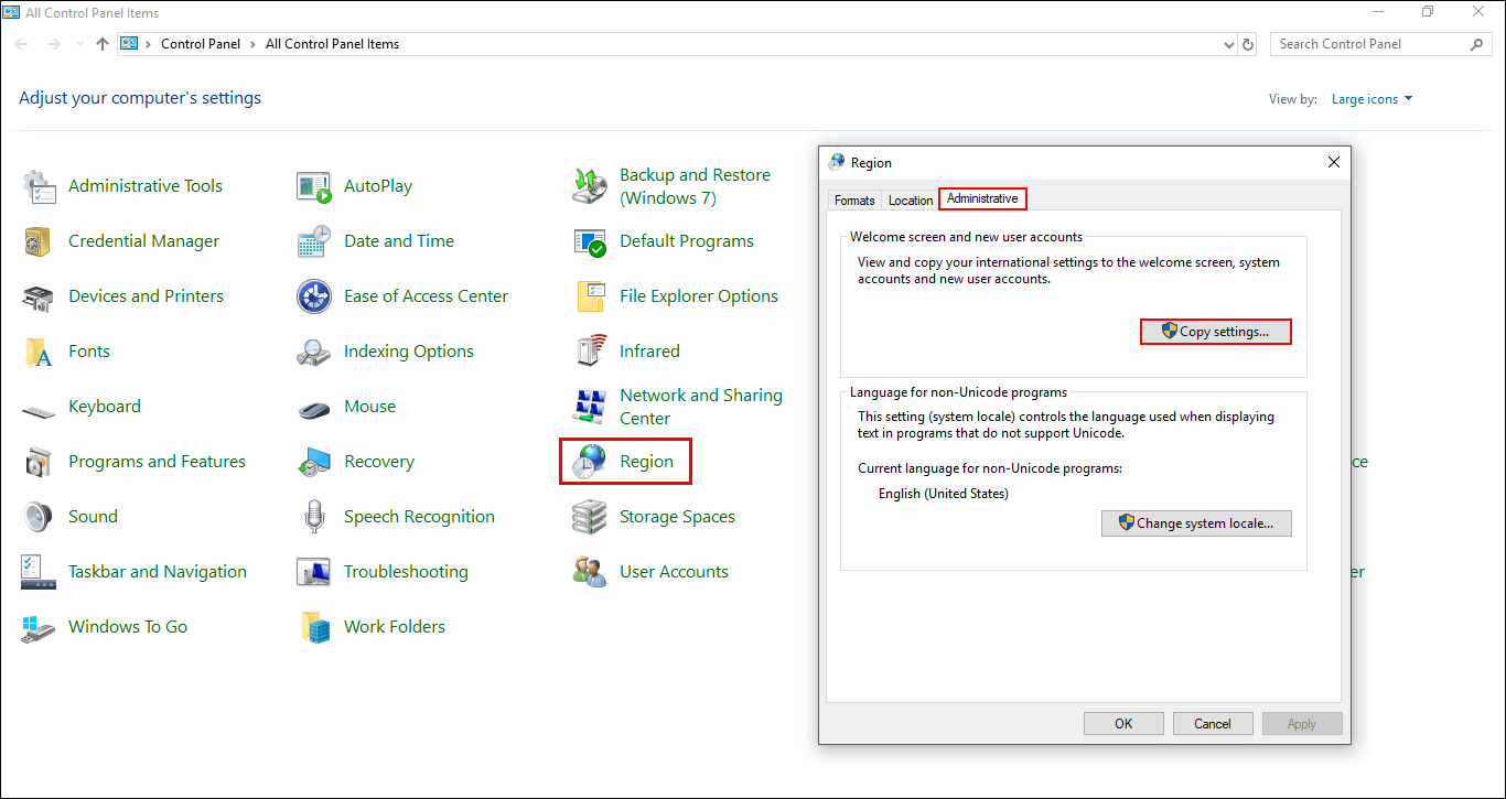 how do you stop language keyboards reinstalling on windows 