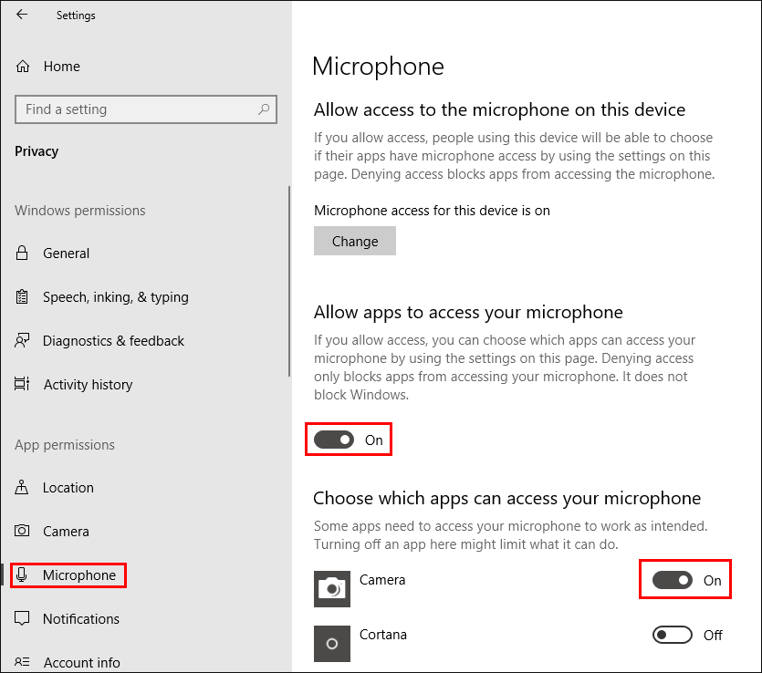Windows 10 Microphone not working after updating to 1803