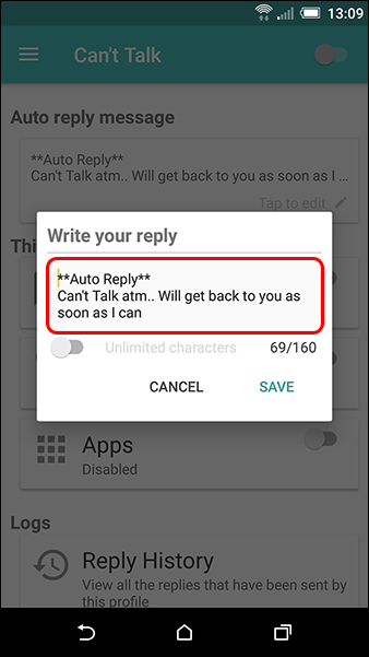 auto reply apps for android 