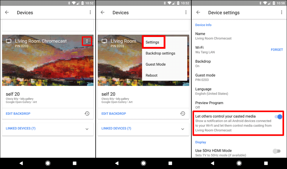 how can you disable google home app cast notifications