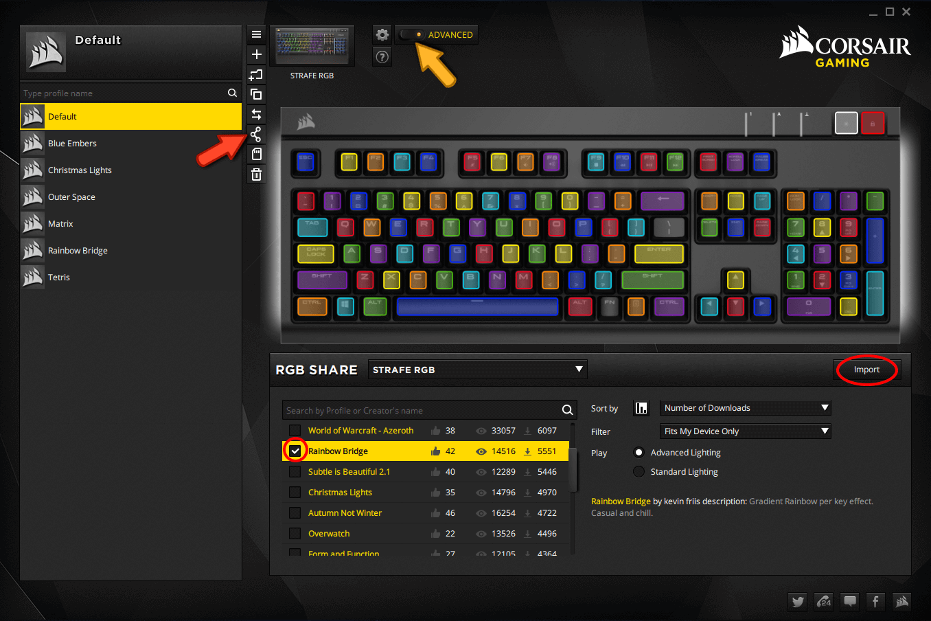 Flyvningen Overdreven mynte How to Save Corsair Strafe RGB Keyboard Colour Profiles to the Device.