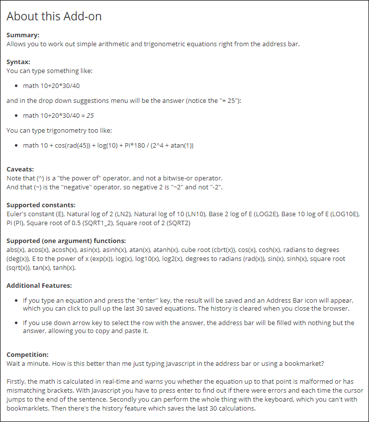 How do you solve hard math equations using firefox