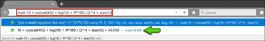 how to do math using firefox