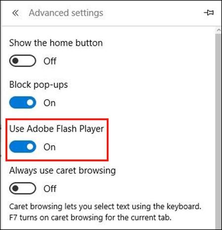 how to manually enable flash in edge