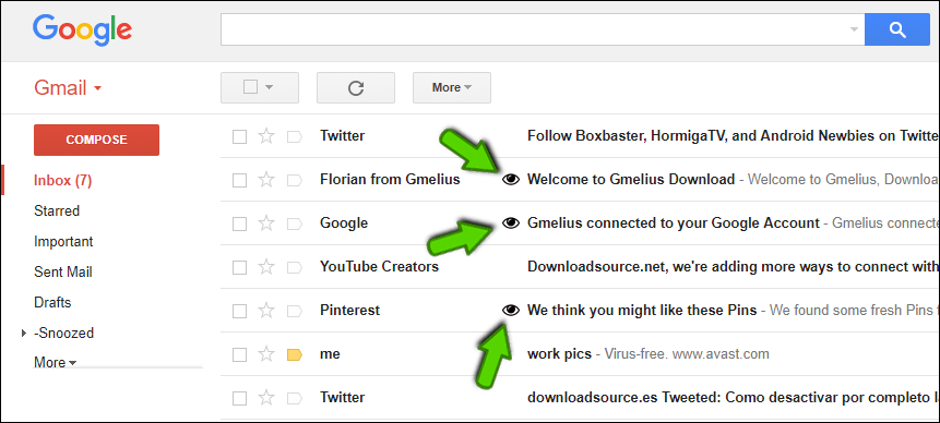 can you identify tracking emails in gmail