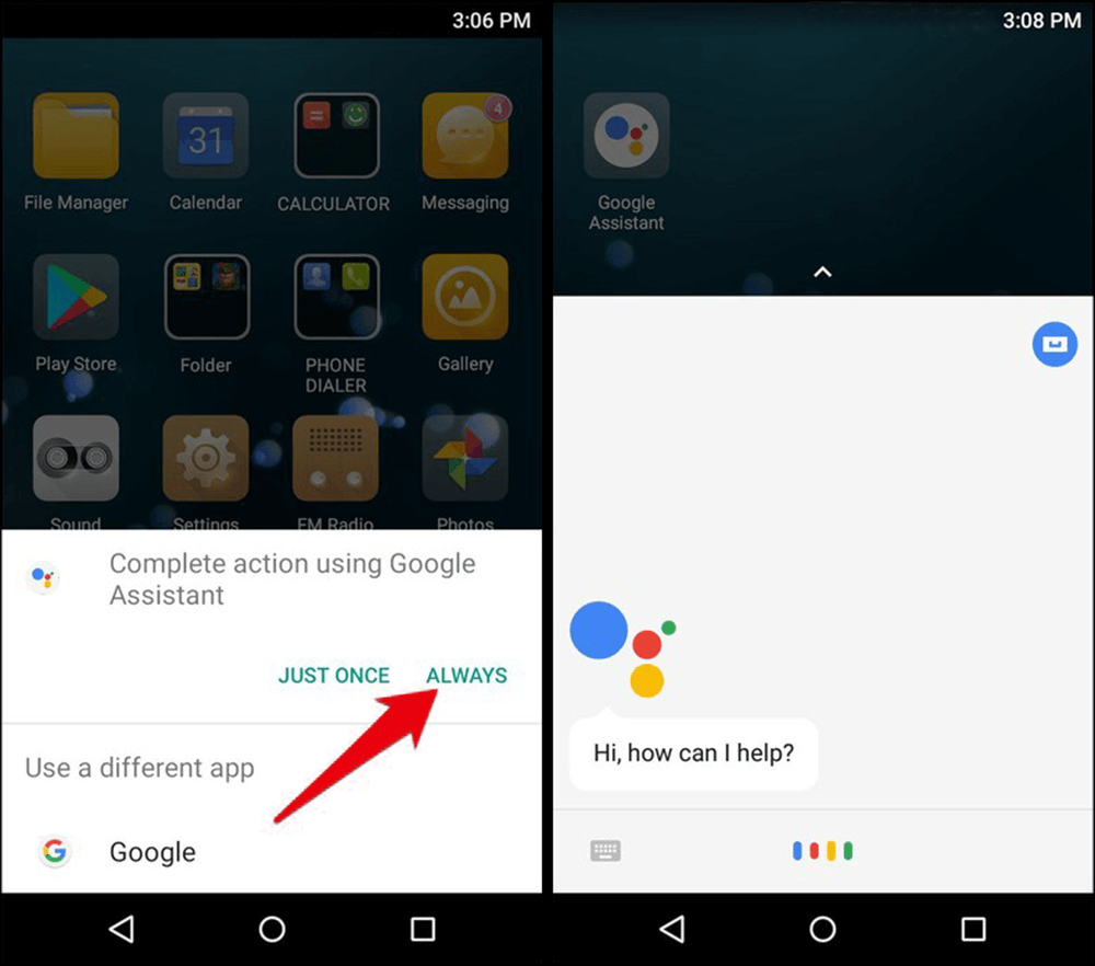 how do you use google assistant on android 5.0