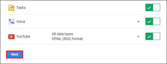 back up google services in one file