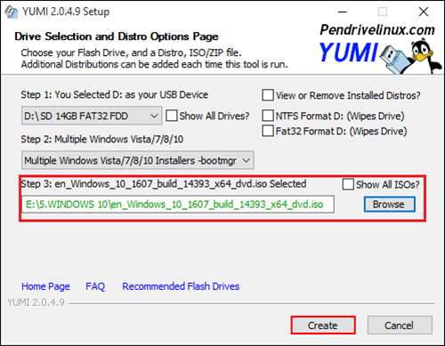 put linux and windows onto the same bootable flash drive