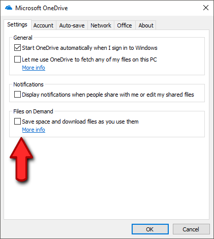 where is onedrive files on demand located