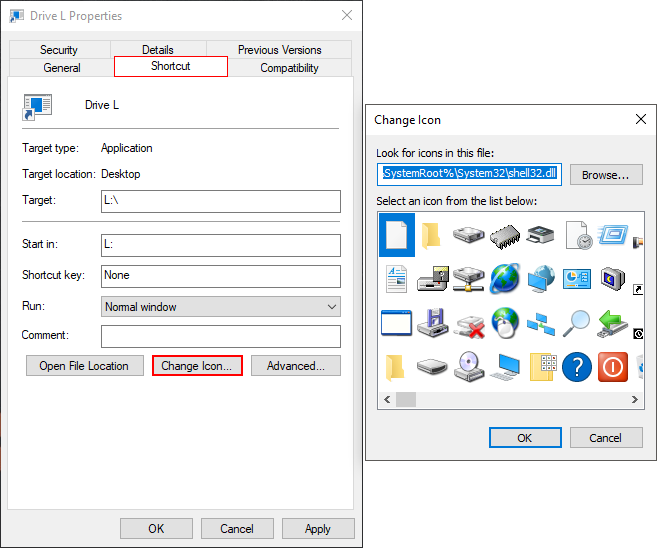 make usb shortcut for windows taskbar