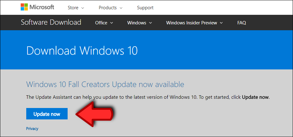 how do you update to windows FCU 